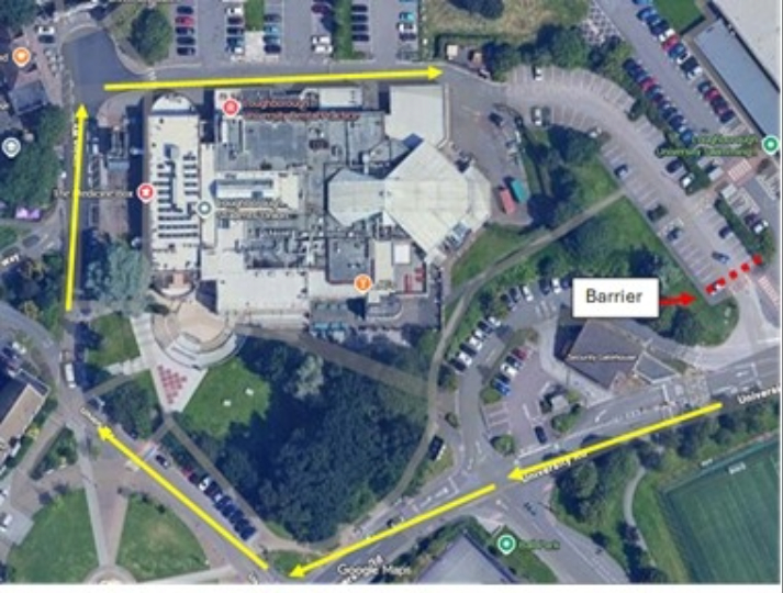 Aerial view of location near Swimming Pool for new barrier